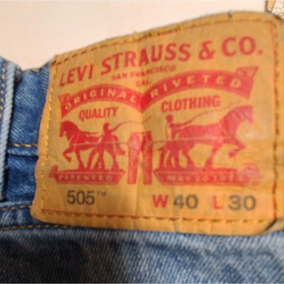 Levi's 505 denim jeans men's 40 x 30 - Picture 5 of 5
